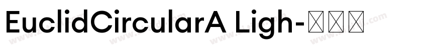 EuclidCircularA Ligh字体转换